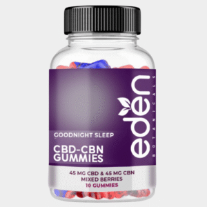 Good Night Sleep Gummies – 45mg CBD + 45mg CBN per gummy, Mixed Berry flavor (10 and 30 count jars)