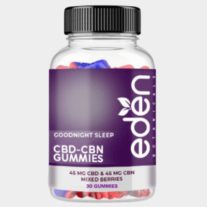 Good Night Sleep Gummies – 45mg CBD + 45mg CBN per gummy, Mixed Berry flavor (10 and 30 count jars)