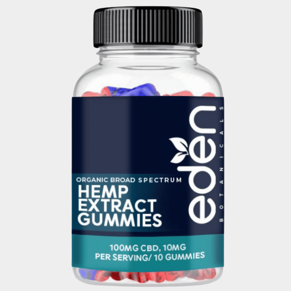 Organic Broad Spectrum Hemp Extract Gummies,100mg CBD Gummies – 10mg Each, Broad Spectrum, 10 Count
